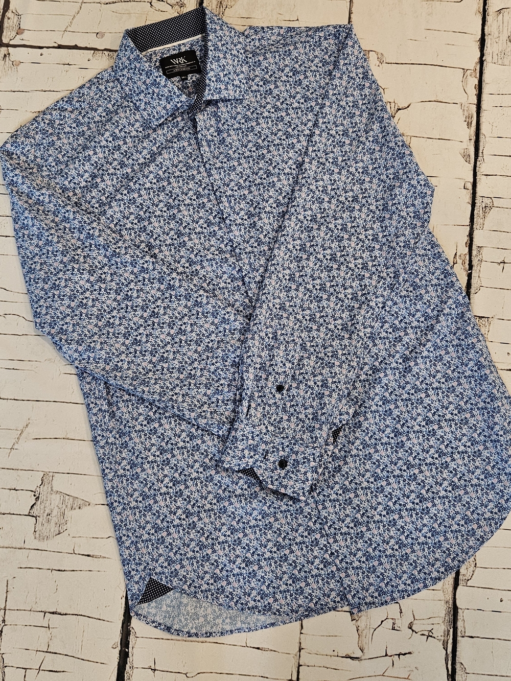 WRK Performance 4-Way Stretch Floral Dress Shirt 16.5